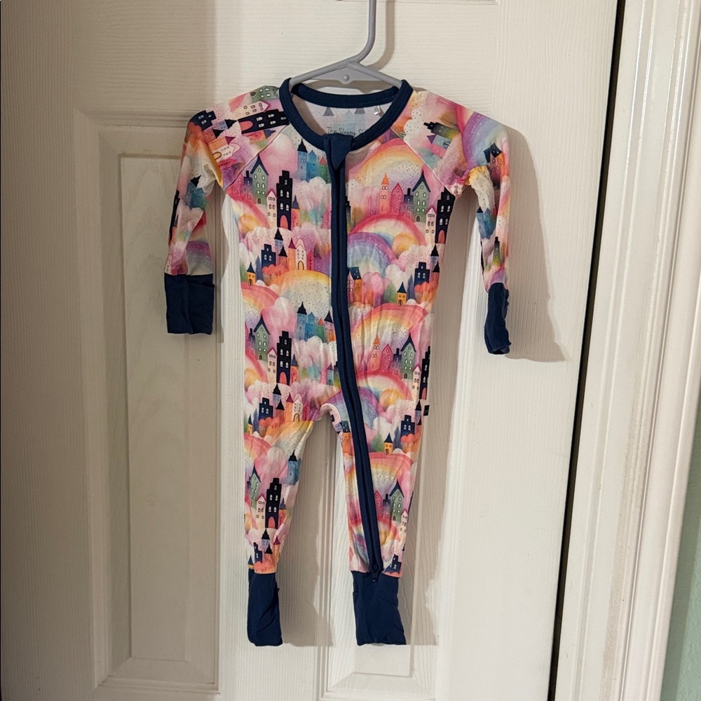 Bamboo Colorful Rainbow Kids Footie